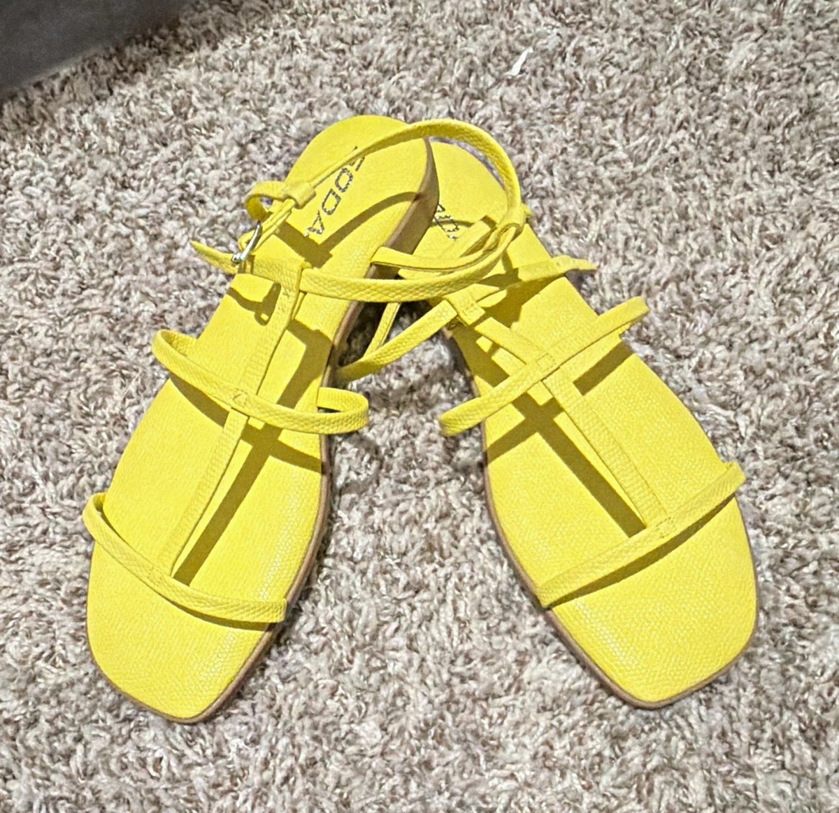 Soda Yellow Sandals for Women for sale | eBay