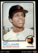 1973 Topps #504 Earl Williams xGAP Orioles COMMON VARIATION 6 - EX/MT
