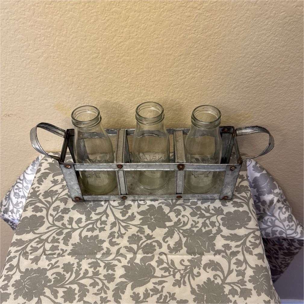 With Metal Holder, Farmhouse Antique