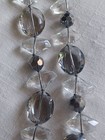 Faceted Bold Crystal Statement Necklace Ribbon Tie Adjustable Long Sparkly! — photo 8