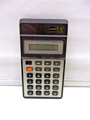 CASIO HL-802 Elektronischer Taschenrechner Vintage 1980er funktioniert gut