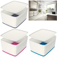 Leitz Mybox Aufbewahrungsbox 18,0 L Perlweiß/Grau 38,5 X 31,8 X 19,8 Cm, 1 St. 5