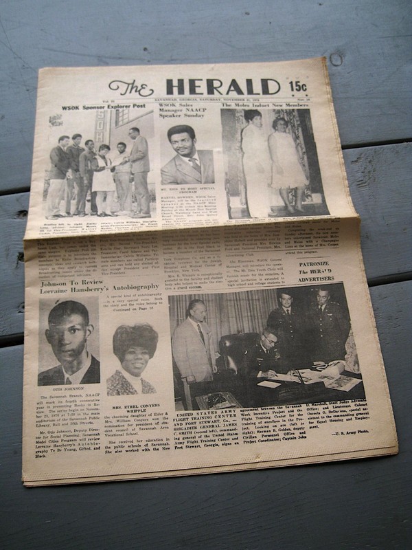Black Americana Civil Rights Era '70 The Herald Savanna GA NAACP AME Church WSOK