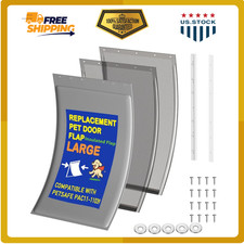 3-Flap Large Dog Door Replacement Insulated Flap for Extreme Weather Pet Door