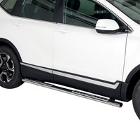 Edelstahl Seitenschweller Schwellerrohre FüR Honda CR-V Hybrid 2017-2022 Silber