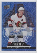 2022-23 Upper Deck Allure Blue Line Auto 25/35 Brady Tkachuk #69 Auto u2v
