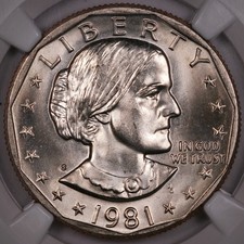 $1 1981 S Susan B Anthony SBA NGC MS66 - upgrade contender!