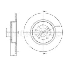 2x Bremsscheibe hinten für Fiat 500L 351 Tipo 356 | 26208910