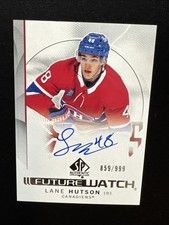 24-25 UD SP Authentic Hockey Future Watch Auto 139 Lane Hutson 859/999