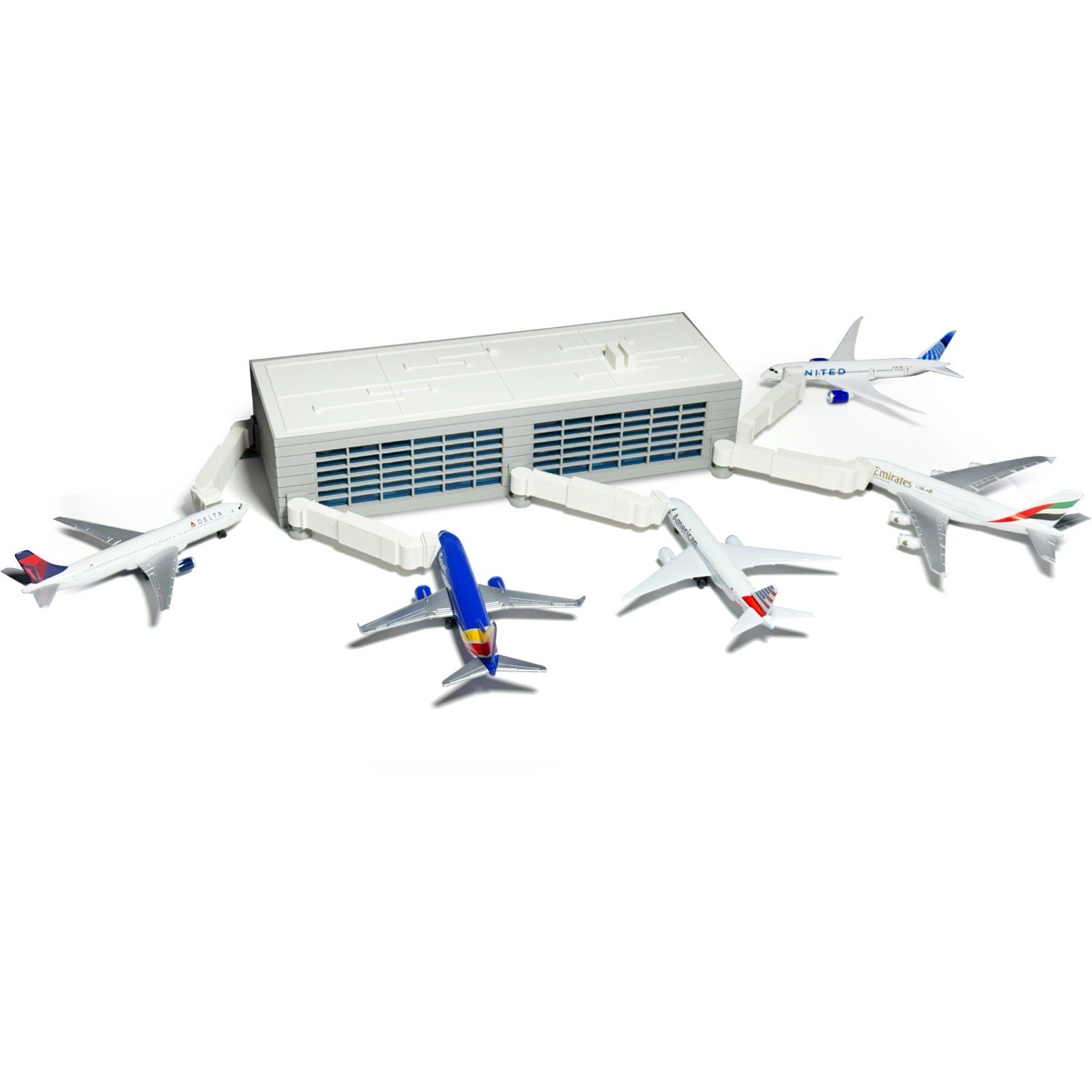 Play Airport Terminal - Se adapta a aviones Daron - TECHO EXTRAÍBLE (13”x5”)
