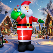14FT Christmas Inflatables Giant Santa Claus 2025 NEW LED Outdoor Decoration