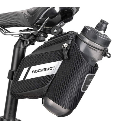 ROCKBROS Fahrrad Satteltasche Fahrradtasche Werkzeugtasche mit Flaschenhalter