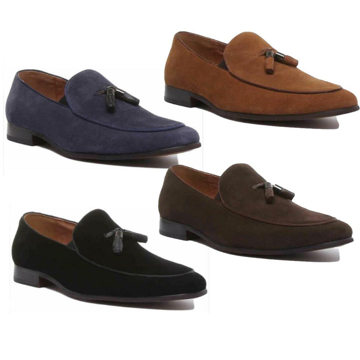 JUSTINREESS ENGLAND Mens Slip On Suede Loafer Shoes Size UK 6 12 eBay