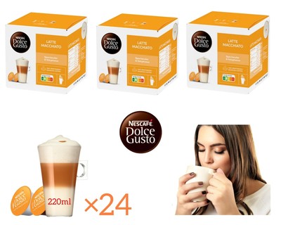 Nescafé Dolce Gusto Latte Macchiato Kaffeekapseln 3er Pack 24 Tassen 3×8