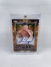 William Regal 2021 Topps WWE Chrome 5 Timers Club Orange Refractor Auto #/25