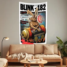 Blink-182 American Rock Band Tapestry Poster Wall Hanging Flag Banner Room Decor