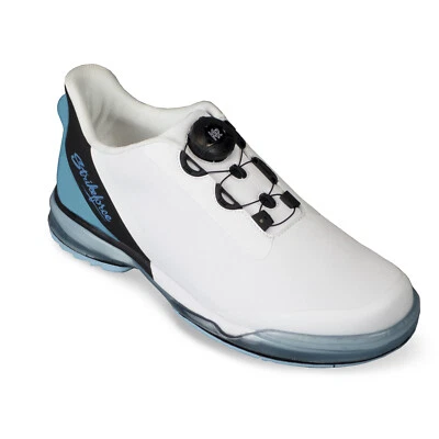 KR Strikeforce TPC Hype White/Black/Sky Right Handed Men's Bowling Shoes - Image 1 of 4