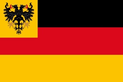 GERMAN CONFEDERATION FLAG 1848-1866 NEW Super-Polyester 3x5 w/ Header + Grommets