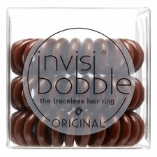 Invisibobble The Traceless Hair Ring - 'Original' - Pretzel Brown - Pack of 3