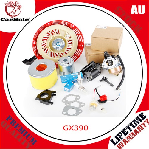 Honda GX390 Engine Service Kit – Recoil, Carburetor, Ignition Coil, Spark Plug, Air Filter – 5-Piece Set