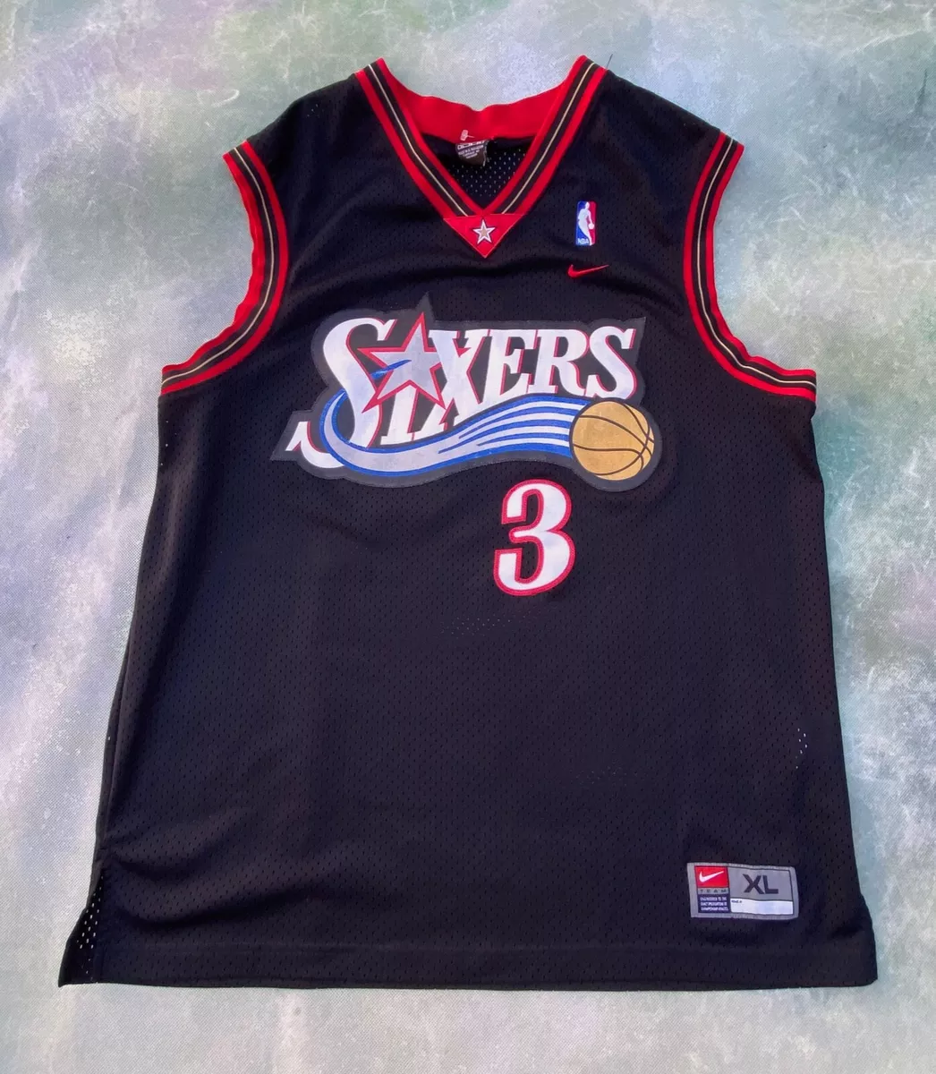 1990s Allen Iverson Philadelphia 76ers Basketball NBA Jersey – WyCo Vintage