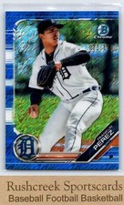 2019 Bowman #BCP-56 Franklin Perez /150 Chrome Prospects Blue Shimmer Refractor