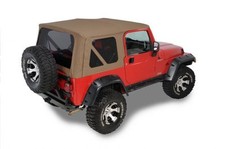 1997-2006 Wrangler Tj Replacement Spice Tan Soft Top Tinted Windows Kit 1997-2006 Wrangler Tj Replacement Spice Tan Soft Top Tinted Windows Kit