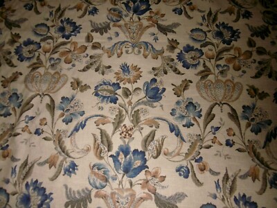 LEE JOFA DESIGNERSTOFF - PENSHURST - BLAU/GRAU. BITTE BESCHREIBUNG LESEN