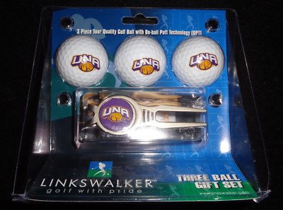 Linkswalker NA Lions Logo Golf Balls Divot Tool Ball Marker Wooden Tees