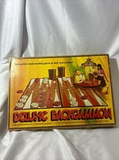 Vintage Deluxe Backgammon 1973 Board Game Pleasantime Pacific Game Company
