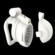 Male Chastity Cage Sissy Chastity Device Belt Lightweight with Locks 4 Rings