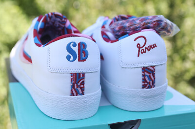 Size 12 - Parra x Nike Blazer GT SB QS Low White for sale online