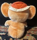 RARE Vintage Pastel Orange Teddy Bear Plush Stuffed Animal 10" Google Eyes — photo 2