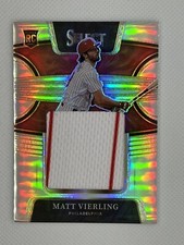 2022 MATT VIERLING Select Jumbo Rookie Patch Relic PRIZM #d/250 Philadelphia ***