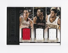 2012-13 Panini Threads Triple Threat Materials #2 Kevin Martin DeRozan Granger