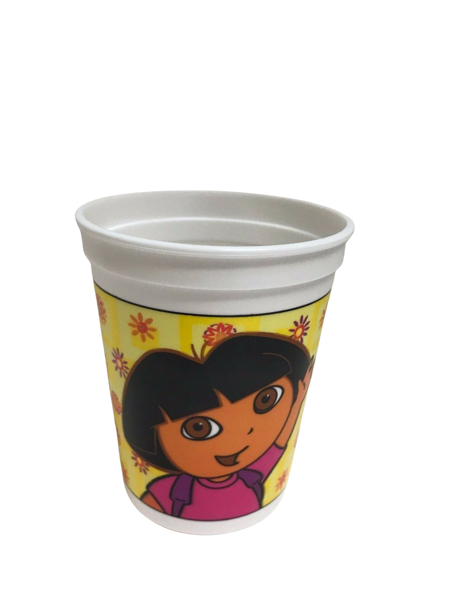 12) DORA THE EXPLORER 17 OZ PLASTIC STADIUM CUPS - PARTY SUPPLIES