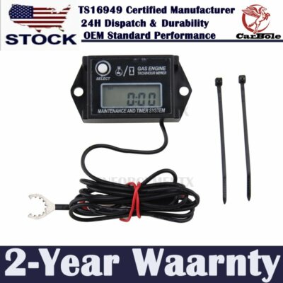 2 In Tachometer Tiny Tach Digital Hour Meter & Tachometer – Fits - Foto 6