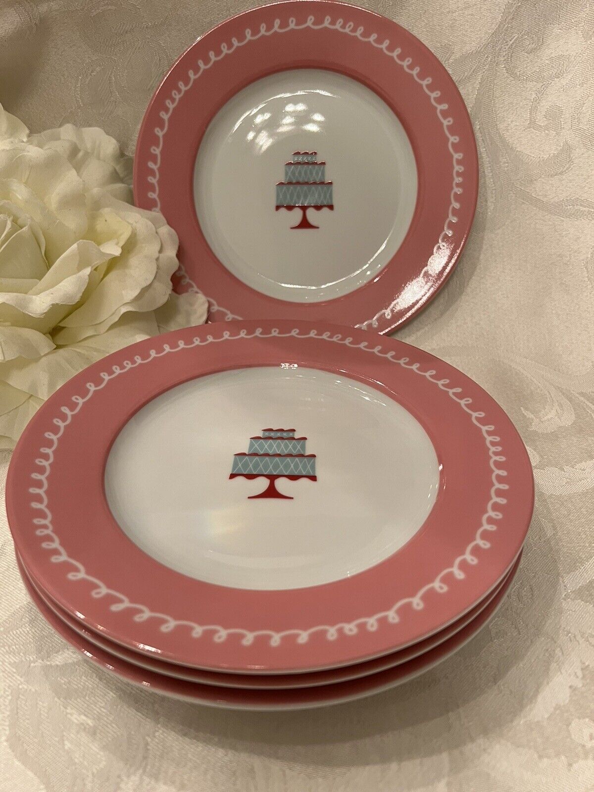 Cake Boss Devoted Easy-to-use To Quantity limited Dessert Set Valas Of 4 Buddy Plates