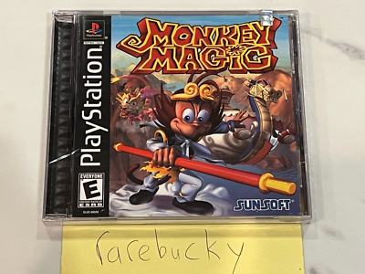 Monkey Magic (PS1 PSX Playstation) NEW SEALED Y-FOLD W/UPC, MINT 