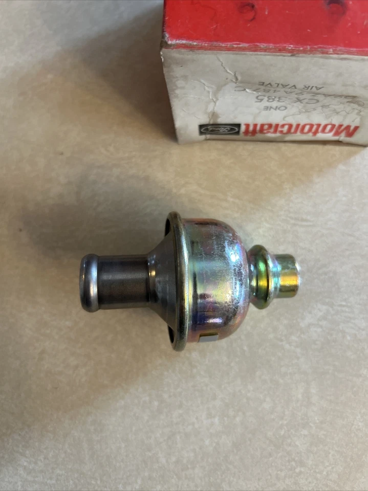Válvula de retención de tubo de inyección de aire Ford Mustang #D9Az-9A487-C/CX-385 como nueva de Lote Antiguo 1980-85 Foto 3 de 4