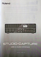 Roland Studio-Capture USB Audio Interface Module Original Owner's Manual Book.