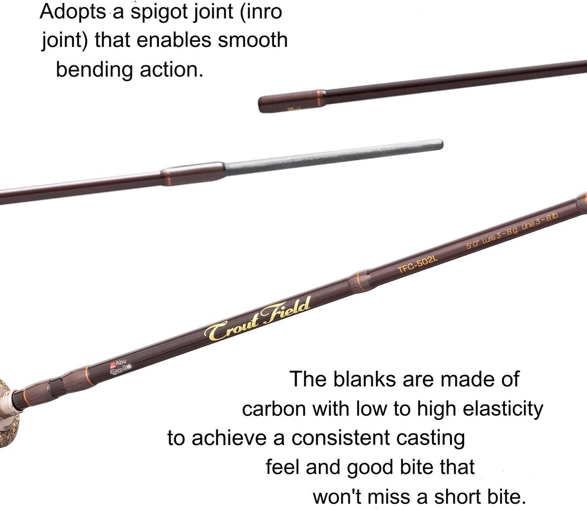 ABU GARCIA Native Trout Rod Spinning Troutfield TFS-502UL | eBay