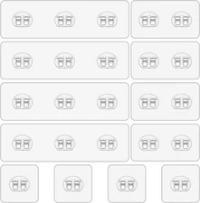 12 Pack Shower Caddy Adhesive Hooks Replacement, Shower Shelf Adhesive Replaceme