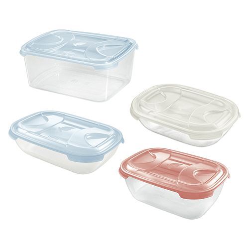 CONTENITORE RETTANGOLARE 'FRIGO BOX' lt5 cm 31x24xh.10,2 acqua trasp.
