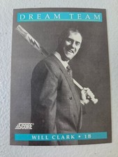1991 Score Will Clark #886 Dream Team + 2 Free Mystery Cards
