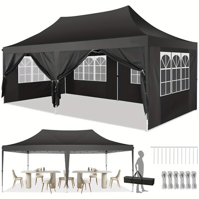 10 x20 EZ Pop UP Wedding Party Tent Waterproof Gazebo Canopy Heavy Duty Outdoor