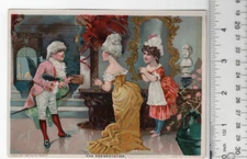 B.T. Babbitt's 1776 Soap The Presentation Victorian Trade Card 5"x6" VTC-XC129