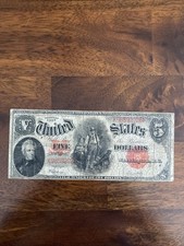 1907 $5 Woodchopper Legal Tender Note