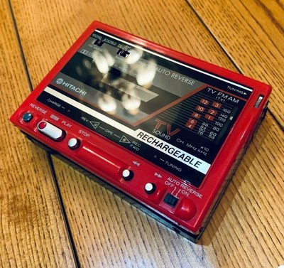 Hitachi CP-55R Vintage Cassette Walkman Super Rare Rad ! Display or Repair !