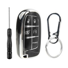 Remote Fob Shell Case Polymer Cover for2017 2018 2019 2020 2021 Jeep Cherokee
